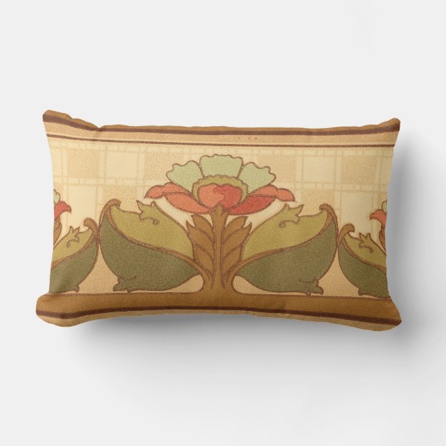 Cojín Lumbar Artes y artesanías, artesanos o flores estilo misi (Anverso)