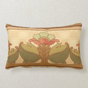 Cojín Lumbar Artes y artesanías, artesanos o flores estilo misi