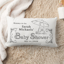 Cojín Lumbar Artsy Baby Shower Mommy-to-be