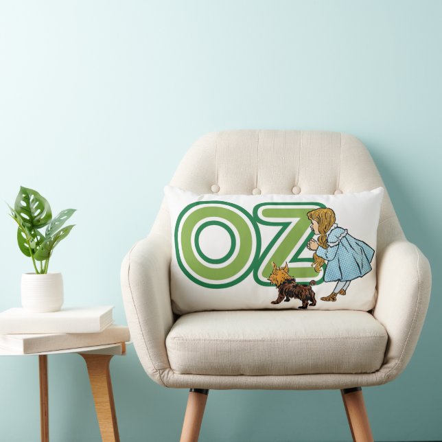 Cojín Lumbar Asistente de cosecha de Oz Dorothy Toto con letras (Silla)