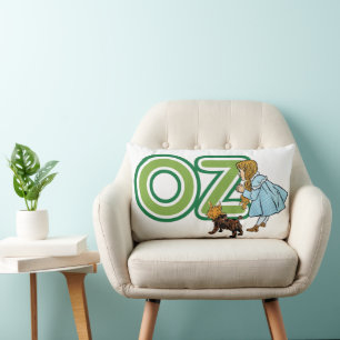 Cojín Lumbar Asistente Vintage de Oz Dorothy Toto con letras GR