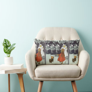 Cojín Lumbar Asistente Vintage de Oz Dorothy Toto Glinda Munchk