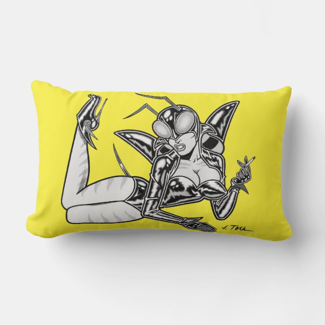 Cojín Lumbar Astro Creeps™: Insectra™ (Anverso)
