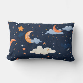 Cojín Lumbar Astronomía de papel de patrón celestial