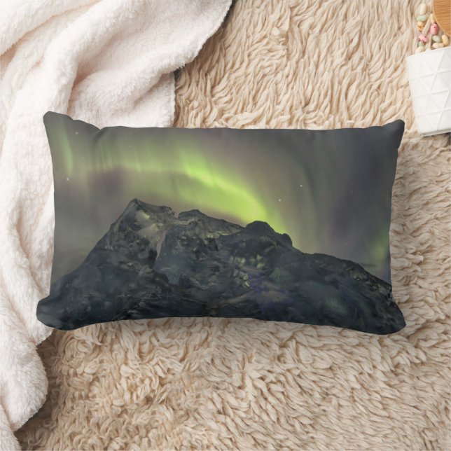 Cojín Lumbar Aurora boreal | Iceberg Jokulsarlon Islandia (Manta)