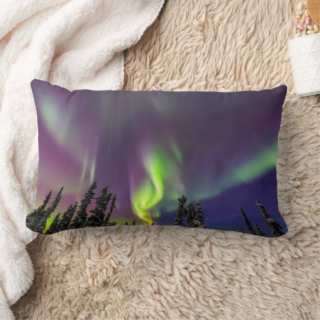 Cojín Lumbar Aurora Borealis | Fairbanks, Alaska (Manta)