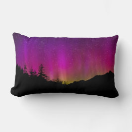 Cojín Lumbar Aurora Borealis Starry Night Sky