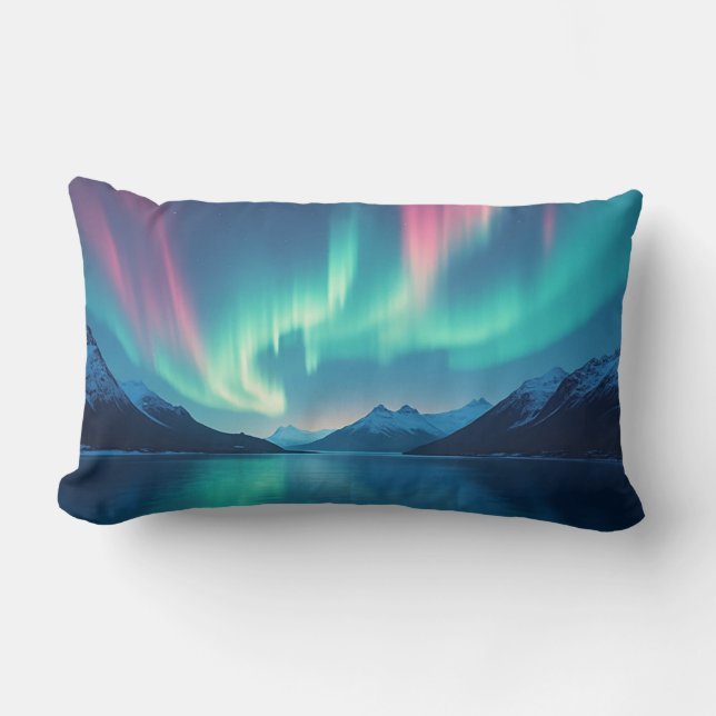 Cojín Lumbar Aurora islandesa (Anverso)