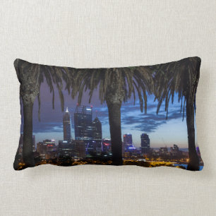 Cojín Lumbar Australia, Perth, horizonte de la ciudad desde Kin