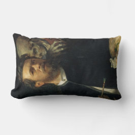 Cojín Lumbar Autoretrato con la muerte como ladrón (de Böcklin)