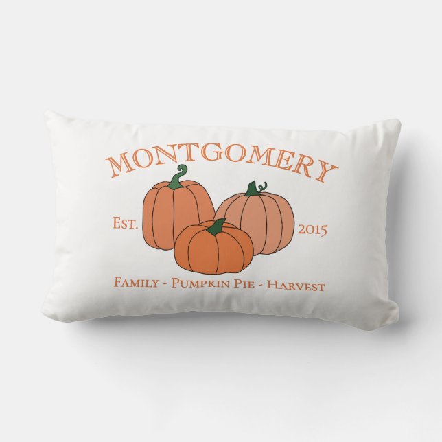 Cojín Lumbar Autumn Year Established Family or Company (Reverso )