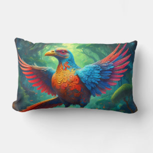 Cojín Lumbar Ave costarricense en la selva