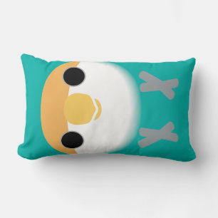 Cojín Lumbar Ave de color rosa (azul holandés)