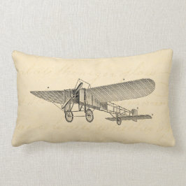 Cojín Lumbar Avión retro del apoyo del aeroplano del propulsor