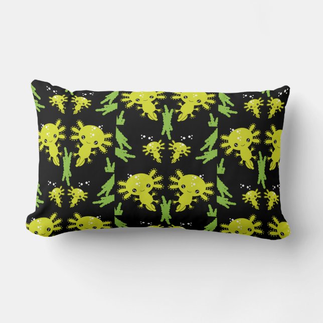 Cojín Lumbar Axaotl Salamander Kids Gift (Anverso)