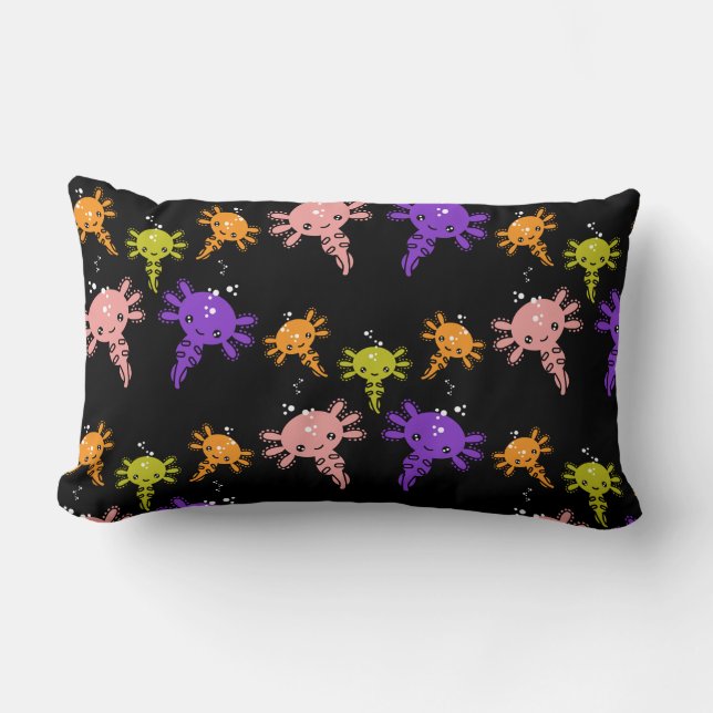 Cojín Lumbar Axaotl Salamander Kids Gift (Anverso)