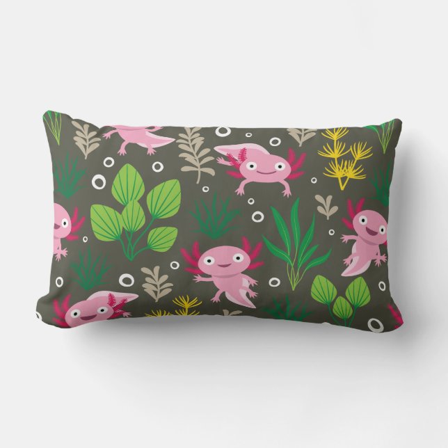 Cojín Lumbar Axolotl Lumbar Pillow (Anverso)