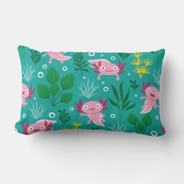 Cojín Lumbar Axolotl Lumbar Pillow (Anverso)