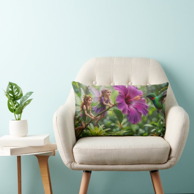Cojín Lumbar Ayudantes Pixie de Colibrí (Silla)