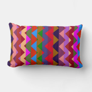 Cojín Lumbar Aztec Chevron Zigzag Stripe Pattern 4