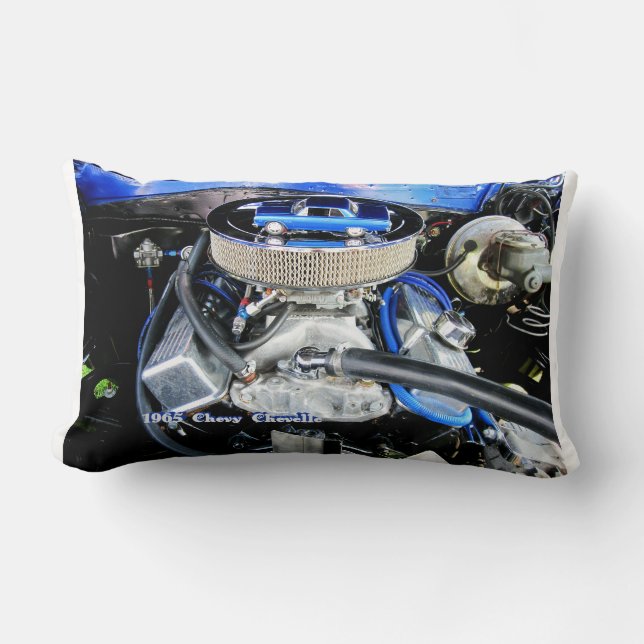 Cojín Lumbar Azul Chevelle Chevy 1965 (Anverso)