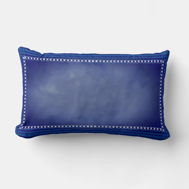 Cojín Lumbar Azul Escocés (Anverso)
