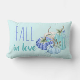 Cojín Lumbar Azul Verde Aguamarina Taupe Calabaza Otoño