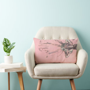 Cojín Lumbar Bailarina de espaldas, manos en las caderas de Edg