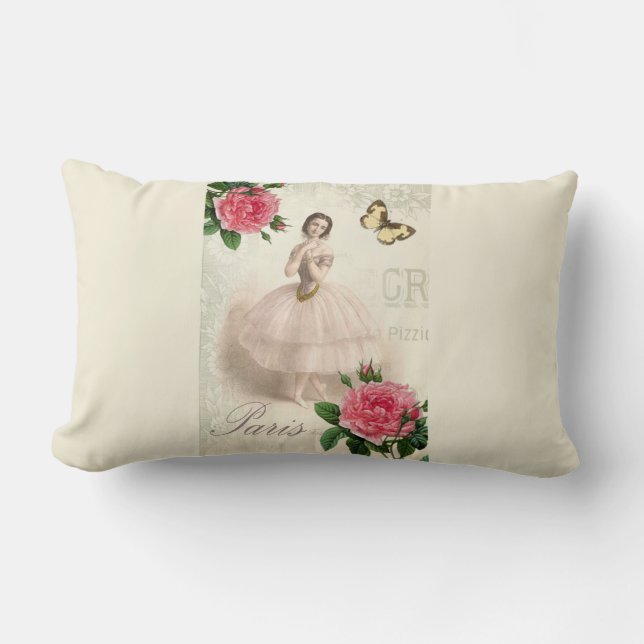 Cojín Lumbar Bailarina parisiense (Anverso)