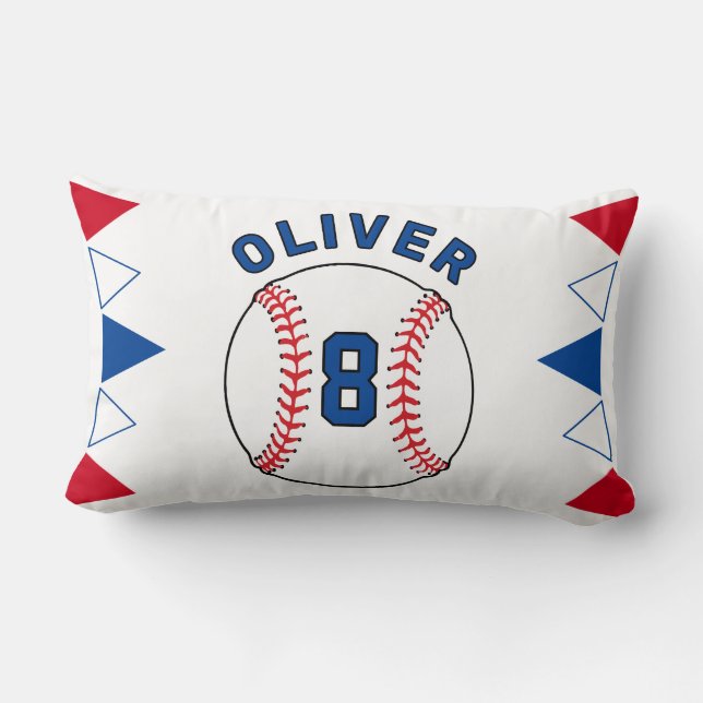 Cojín Lumbar Ball Ball Banners Banderas Niños Cumpleaños (Reverso )