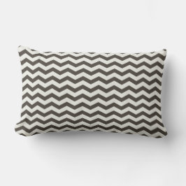 Cojín Lumbar Banda de Chevron Negro/Blanco Americano MOJO Pillo