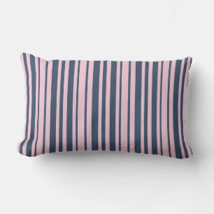 Cojín Lumbar Bandas azul y rosa grises profundas