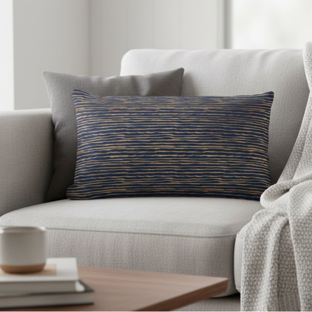 Cojín Lumbar Bandas modernas metálicas de cobre de la marina (Subido por el creador)