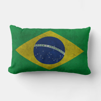 Cojín Lumbar Bandeira do Brasil Estilo Grunge