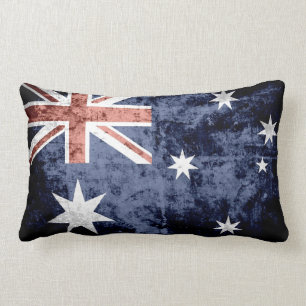 Cojín Lumbar Bandera 2 de Australia del Grunge