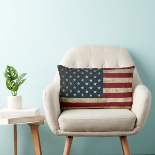 Cojín Lumbar Bandera Americana Estrellas y Franjas