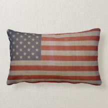 Bandera americana rústica del vintage