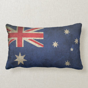 Cojín Lumbar Bandera apenada vintage de Australia
