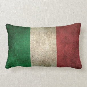 Cojín Lumbar Bandera apenada vintage de Italia