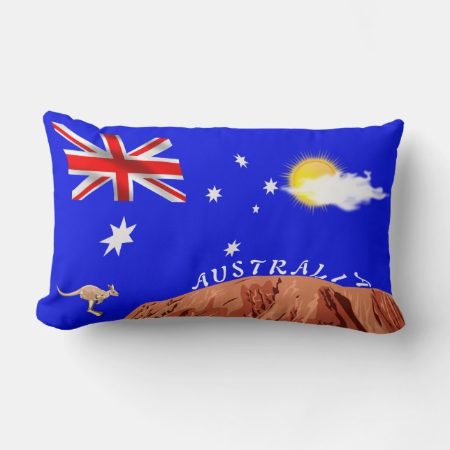 Cojín Lumbar Bandera australiana (Anverso)