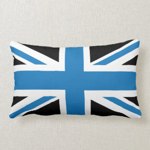 Cojín Lumbar Bandera azul marino fresca de Union Jack