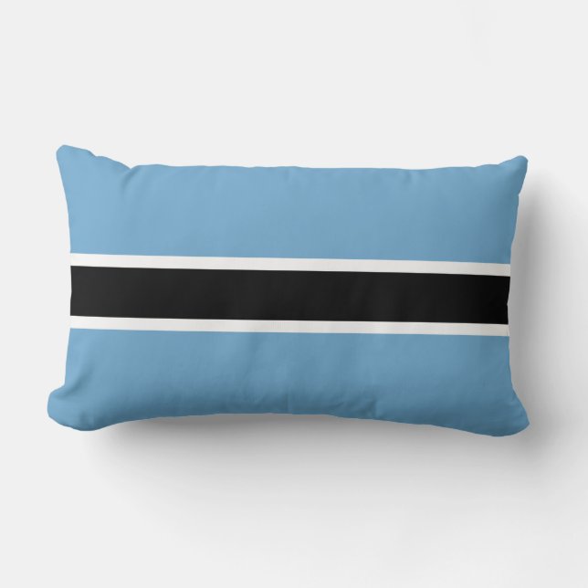 Cojín Lumbar Bandera Botsuana (Botswana) (Anverso)