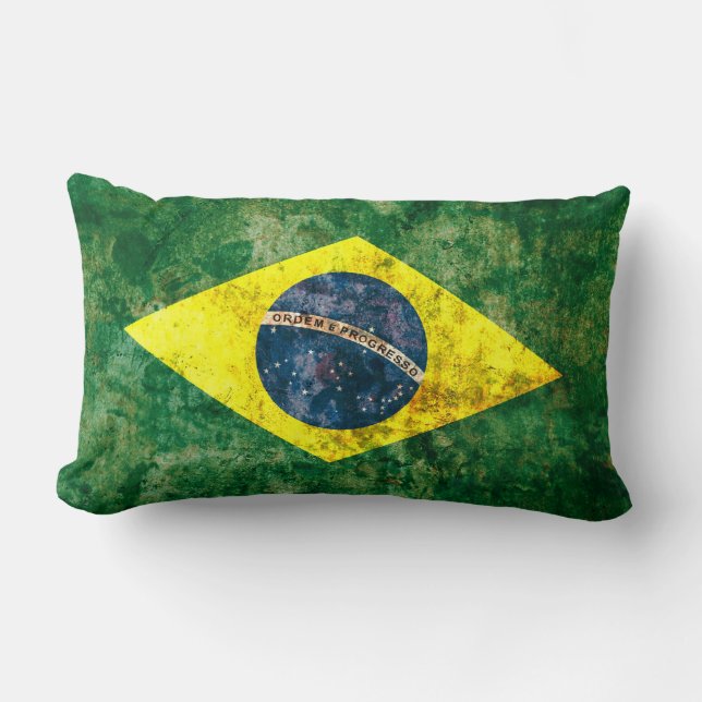 Cojín Lumbar Bandera brasileña (Anverso)
