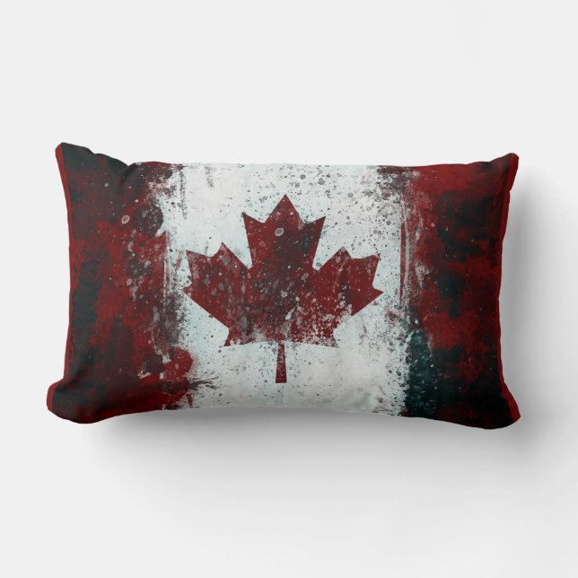 Cojín Lumbar Bandera canadiense (Anverso)