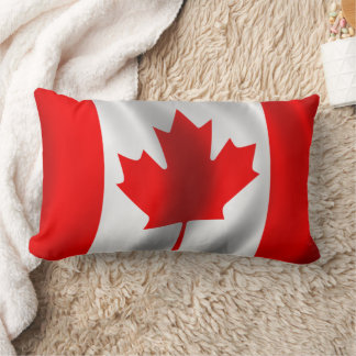 Cojín Lumbar Bandera canadiense ondeando