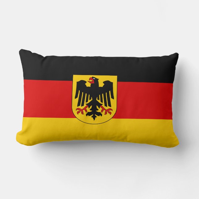 Cojín Lumbar Bandera de Alemania (Anverso)