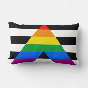 Cojín Lumbar Bandera de aliado LGBTQ+