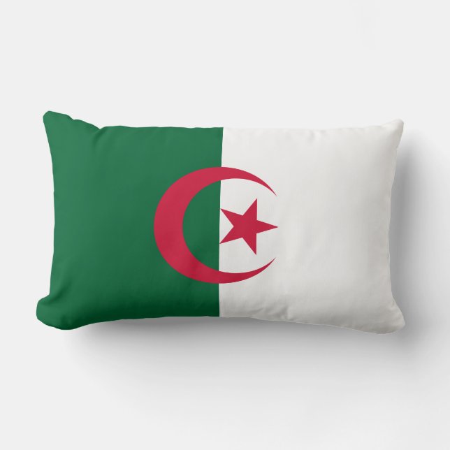 Cojín Lumbar Bandera de Argelia (Anverso)