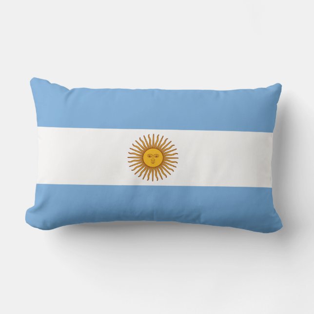 Cojín Lumbar Bandera de Argentina (Anverso)