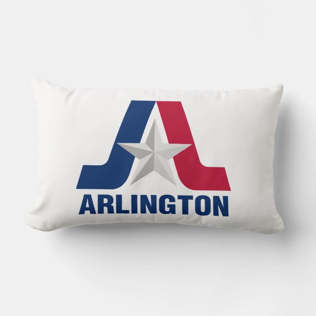 Cojín Lumbar Bandera de Arlington, Texas Lumbar Pillow (Anverso)